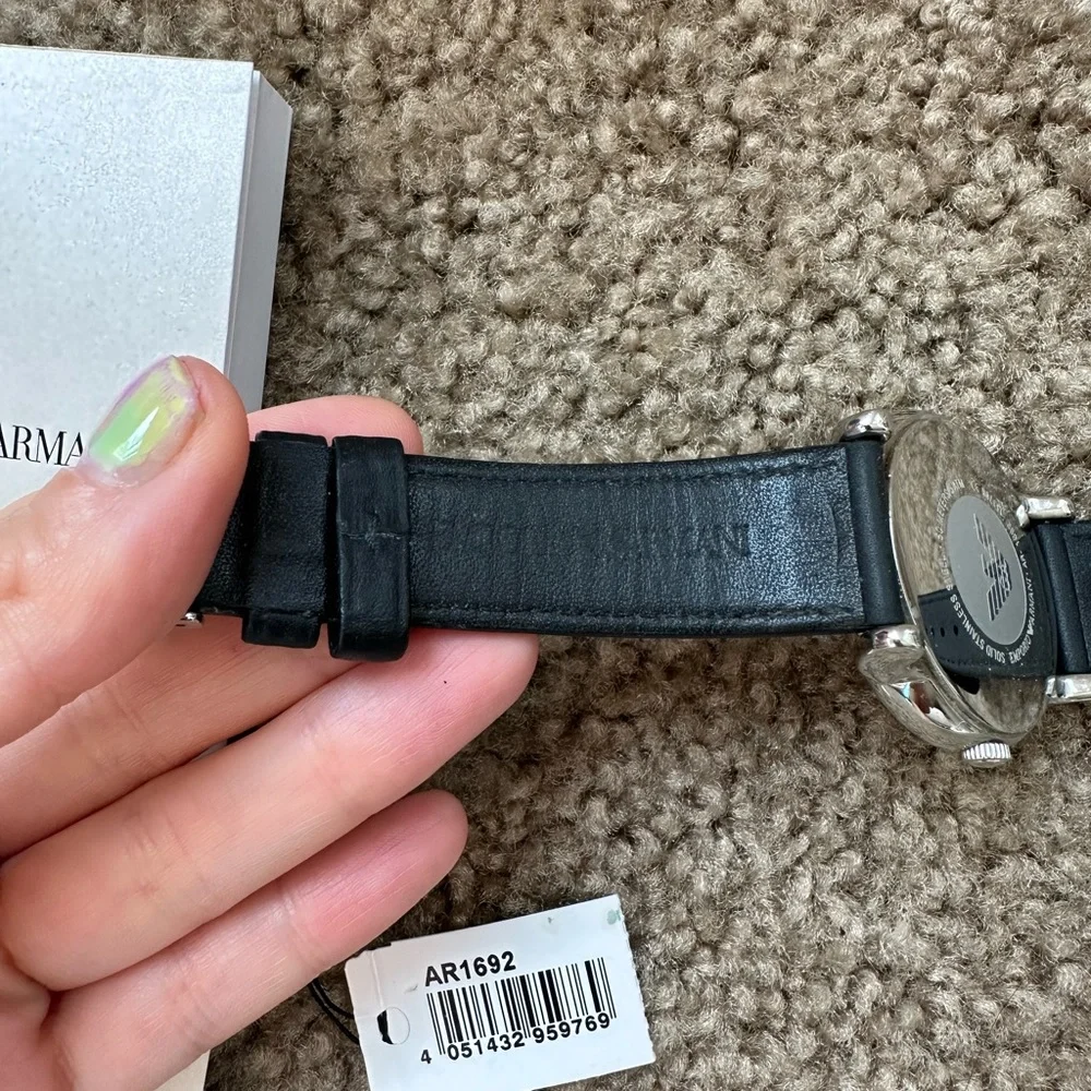 Emporio Armani AR1692 Mens Black Luigi Watch